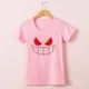 Pink Tshirt for Women - Pokemon Gengar style