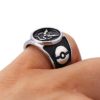 Black and Silver Team Mystic Ring
