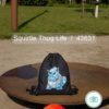 Squirtle Thug Life 3D Drawstring Backpack 6