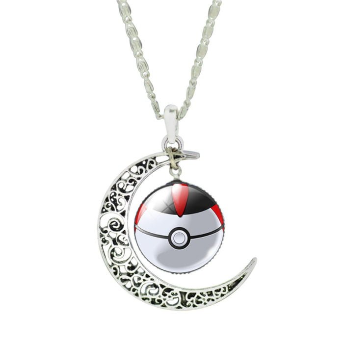 Pokemon Moon Pokeball Necklace – HippyCase