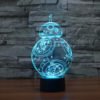 star wars rouge one bb 8 3d lamp
