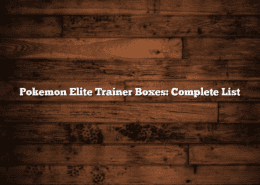 Pokemon Elite Trainer Boxes: Complete List