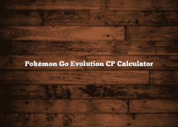 Pokémon Go Evolution CP Calculator 24 Pokémon Go Evolution CP Calculator